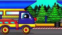 Cars cartoons. Learn with  Helpy the truck. C