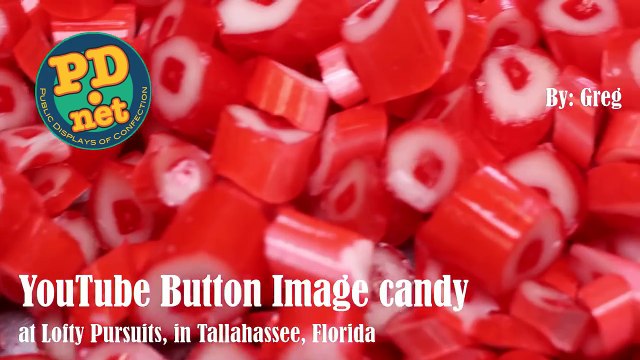 YouTube Play Candy to celebrate getting a YouTube Silver Play Button at Lofty Pursuits