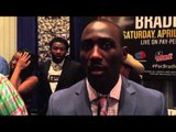 TERENCE CRAWFORD CHECKS REPORTER FOR NOT TAKING HIS SELFIE RIGHT; BREAKS DOWN PACQUIAO PERFORMANCE