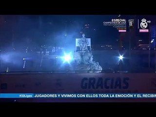 MADRID PLAYERS MOCK PIQUE DURING TITLE CELEBRATIONS