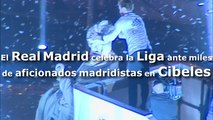 El Real Madrid celebra la Liga ante miles de aficionados madridistas en Cibeles