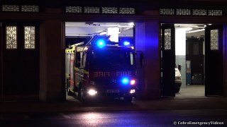 Fire engines responding x2 - London Fire Brigade with hi-lo siren