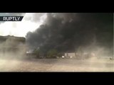 ISIS burned Mosul oil and sulfur factories to create a smoke screen from air forces