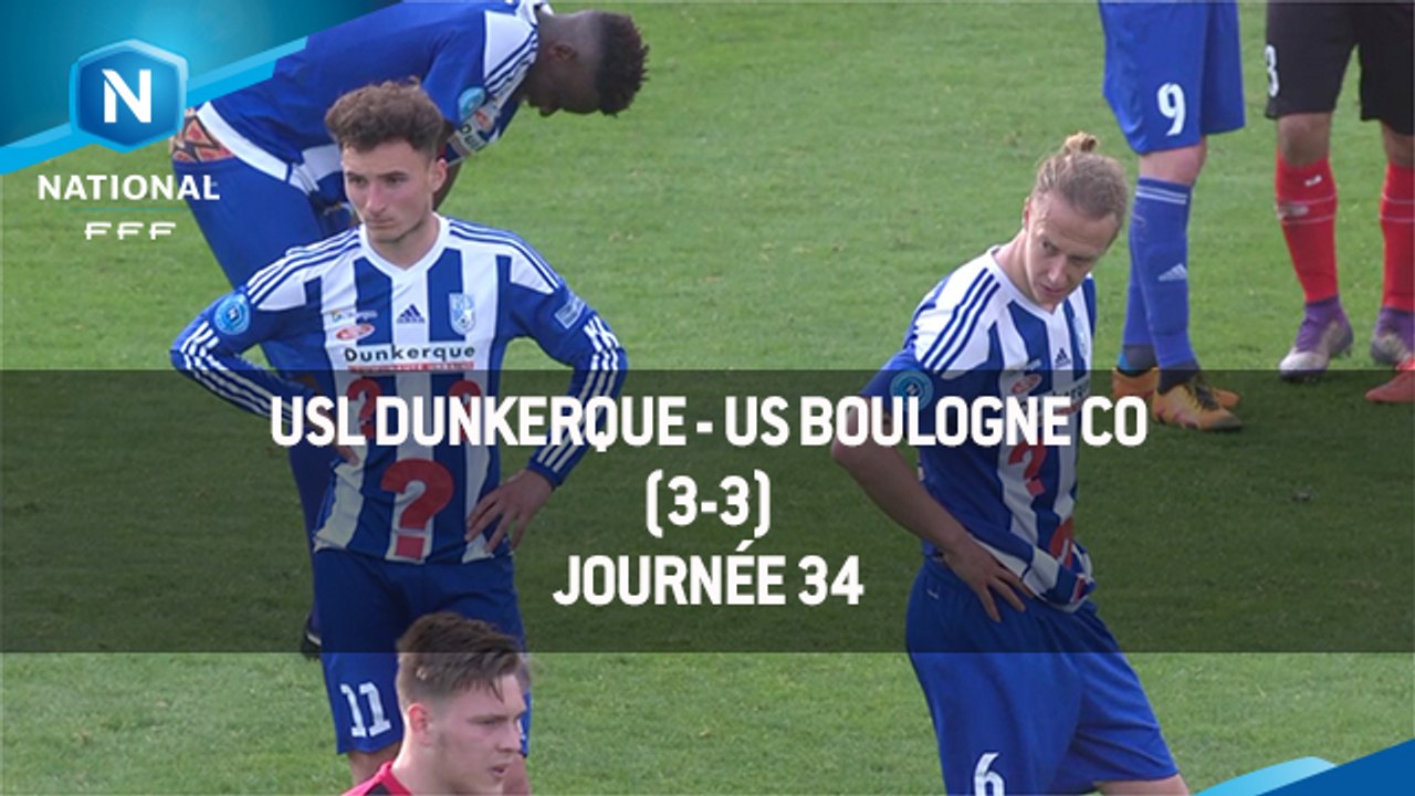 J34: USL Dunkerque - US Boulogne CO (3-3), le résumé