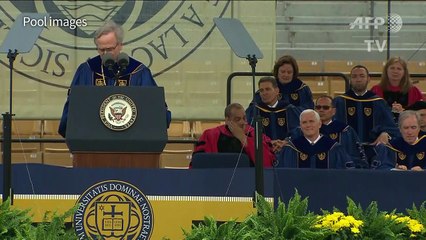 University students walk out of Pence speech