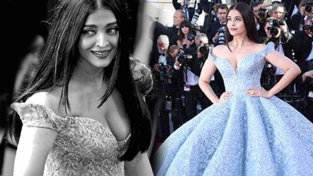 Aishwarya Rai Bachchan CLEAVAGE Baring Gown At Cannes 2017
