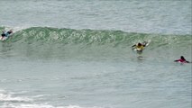 Adrénaline - Surf : La meilleure vague du deuxième jour des Mondiaux ISA de surf à Biarritz pour Johane Defay