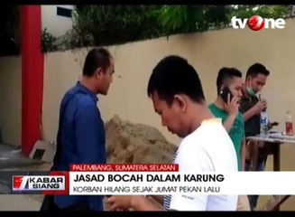 Jasad Gadis Cilik Ditemukan Dalam Karung di Rumah Tetangga