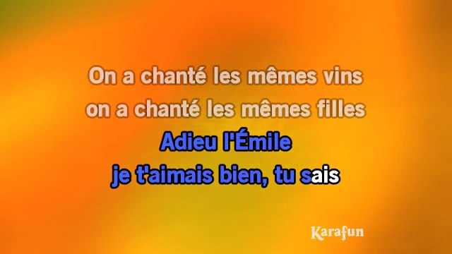 Jacques Brel - Le moribond KARAOKE / INSTRUMENTAL