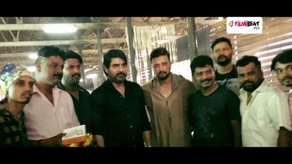 Kiccha Sudeep Took Selfie In ‘The villain’ Movie Set  | Filmibeat Kannada