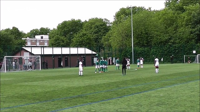 Sunday league footballer scores perfect free kick