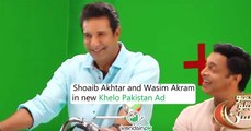Shoaib Akhtar & Wasim Akram in a new Khelo Pakistan ad!