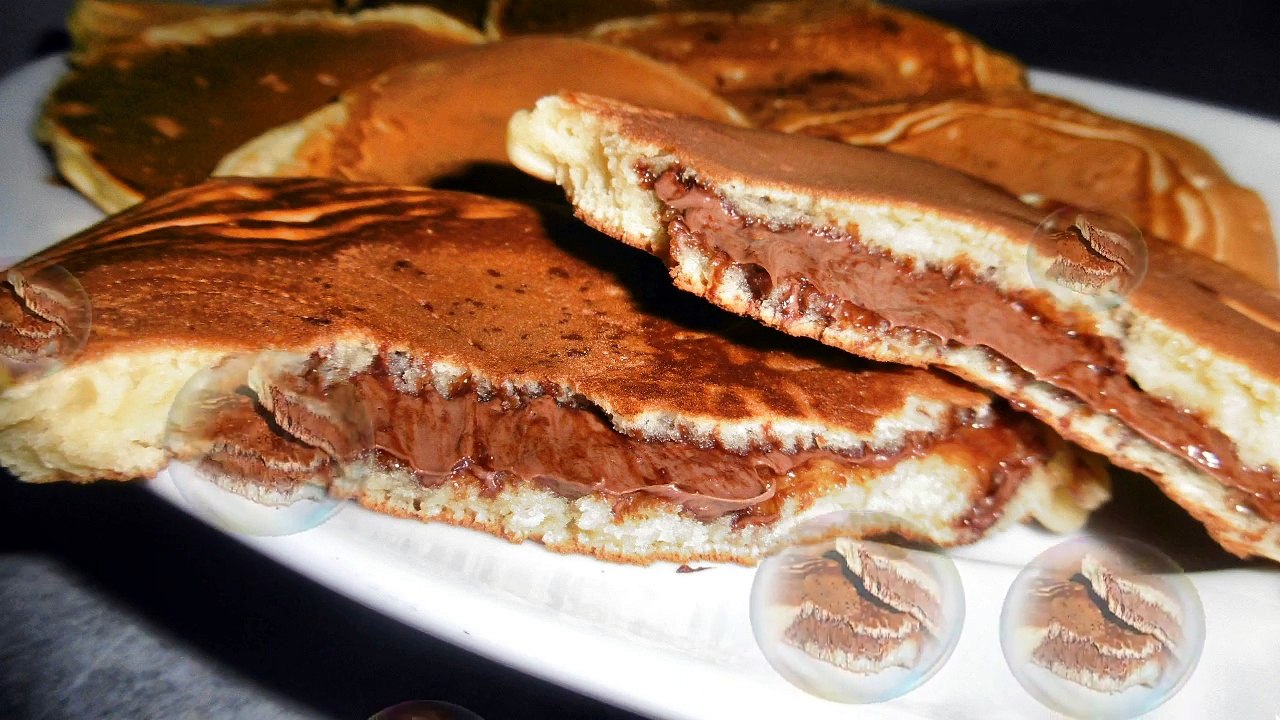 Pancakes fourrés au Nutella !