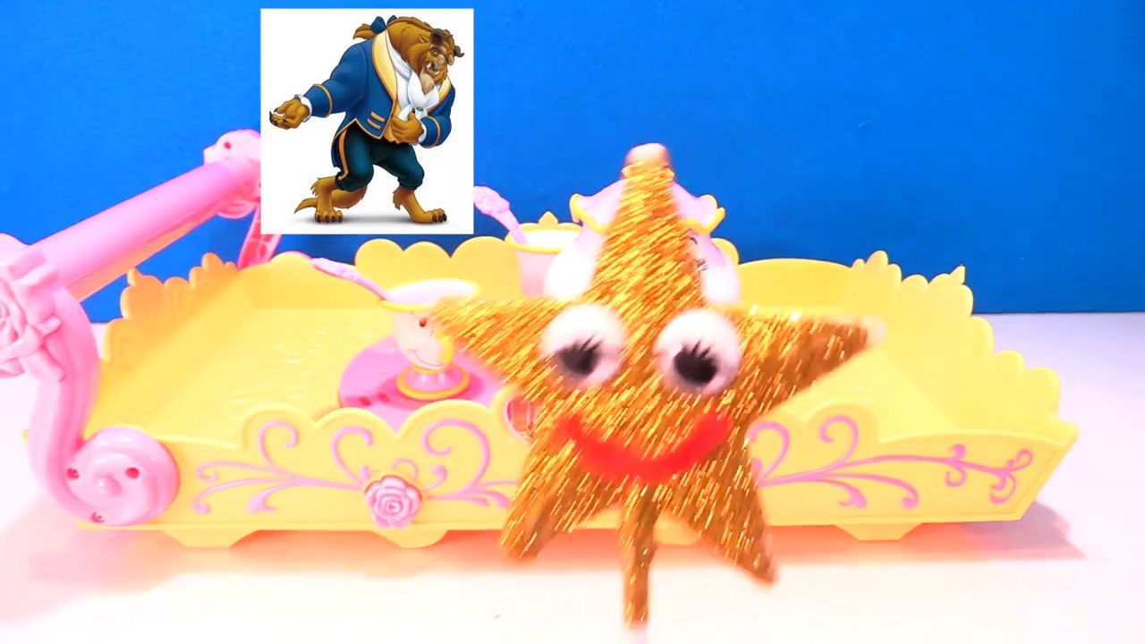 Beauty and the Beast SURPRISE TOYS 'Tea Pot Game' Featuring Moana Toys Kids Video-O