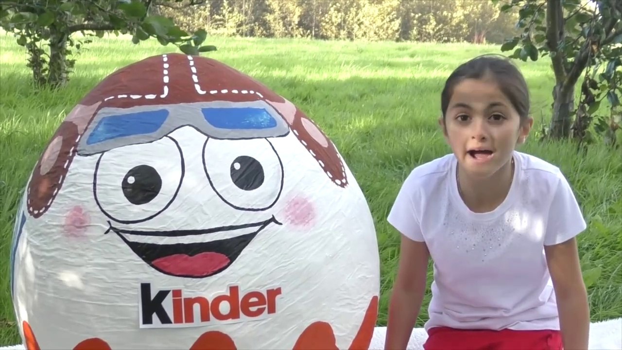 GIANT KINDER SURPRISE EGG 50 Kinder Surprises Eggs Frozen Elsa Star Wars Batman Disney Princess Toys-0WhEc762