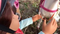 Girl Dolls Arizona & Lily Go HorseBack Riding, Adopt Cute Kitten & Puppy and Play Fair Games Skit-lNkq8