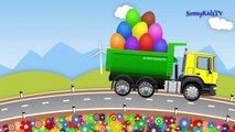 Trucks cartoon for children Surprise Eggs Learn fruits and vegetables Compilation video for kids-ursX_1