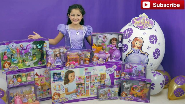 Disney Junior Videos SOFIA THE FIRST Giant Surprise Egg WORLD'S BIGGEST! FUN Disney Junior KIDS TOYS-bTvB