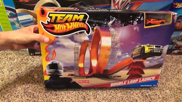 Hot Wheels Double Loop Launch Stunt Set with Launcher and Jump Toy Review-Hh