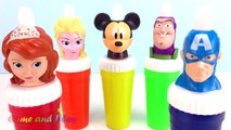 Clay Slime Surprise Toys Disney Superhero Learn Colors Play Doh M&M Candy Nursery Rhymes Kids Fun-GVzh
