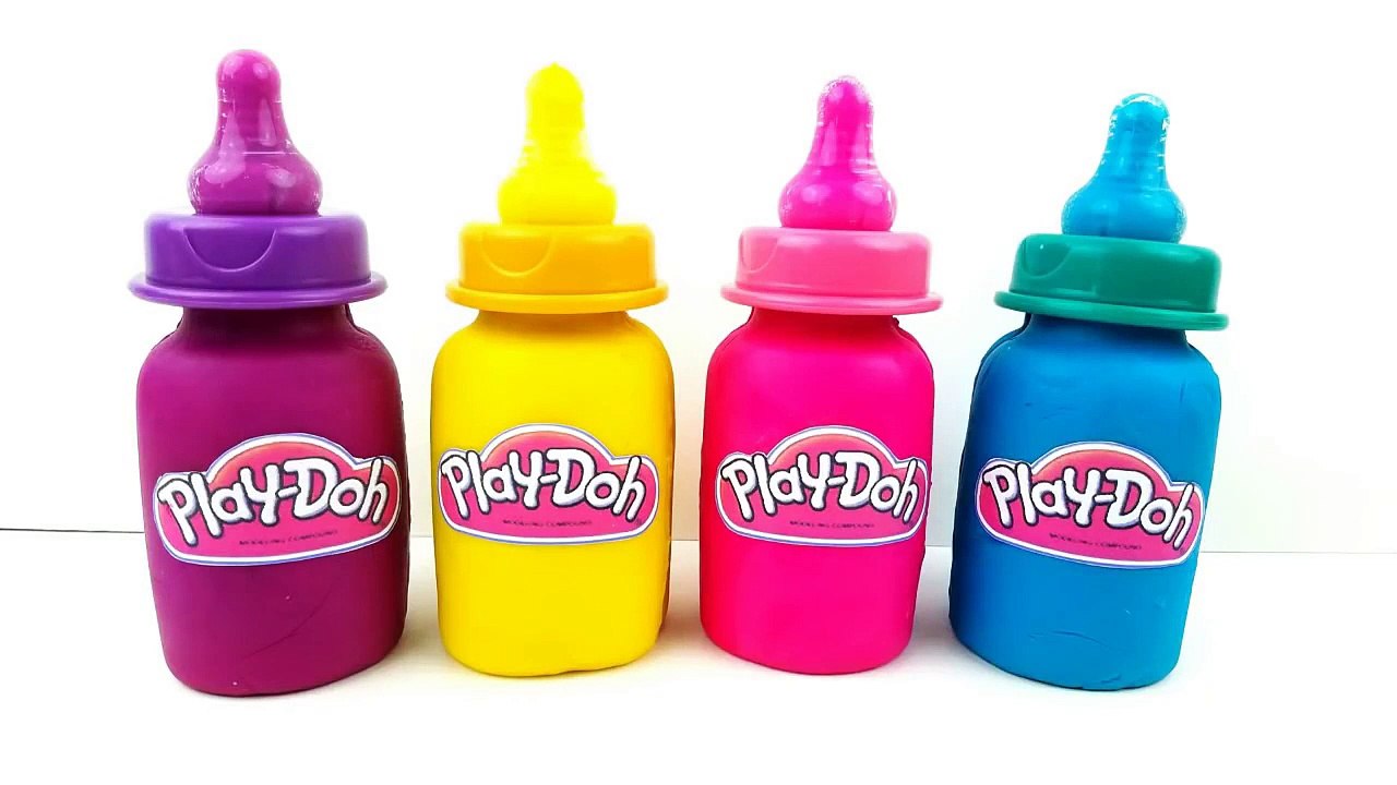 Learn Colors Play Doh Baby Bottle Fun and Creative Beehive Slime Surprise Toys-UL
