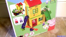 Peppa Pig Playhouse Blocks Playground Park with See-Saw & Slide - Juego Casa de Peppa Parco Giochi-1