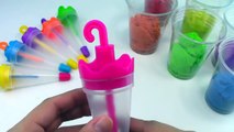 DIY How to make Kinentic Sand Ice Cream Popsicles Umbrella Kinetic Sand Rainbow Learning Colors-Qm