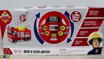 Fireman Sam Drive & Steer Jupiter Remote Control Fire Engine Toy Unboxing And Testing Ckn Toys-R0b2