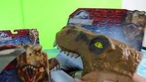 Jurassic World toys dinosaur videos for children T-rex puppet Dilophosaurus Dimorphodon Ankylosaurus-HL2