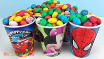 M&M Surprise Cups Disney Pixar Cars Tsum Tsum Peppa Pig Toys Learn Colors Play Doh Modelling Clay-z4HOjB