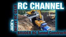 BRUDER RC EXCAVATOR LOADER TRUCKS heavy construction gear by MAGOM HRC Long Play-CYTwK0X