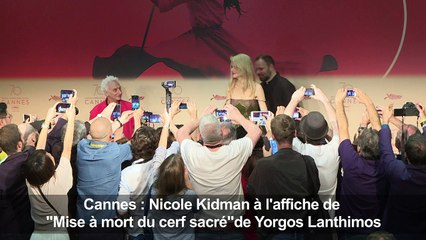 Cannes: Nicole Kidman présente "Mise à mort du cerf sacré"