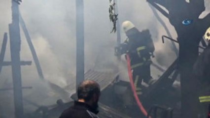 Suriyeli Mültecilerin Kaldığı Evde Korkutan Yangın