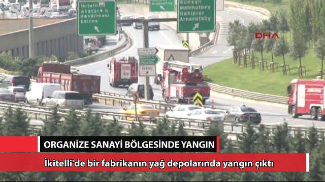 İkitelli Organize Sanayi Bölgesinde yangın