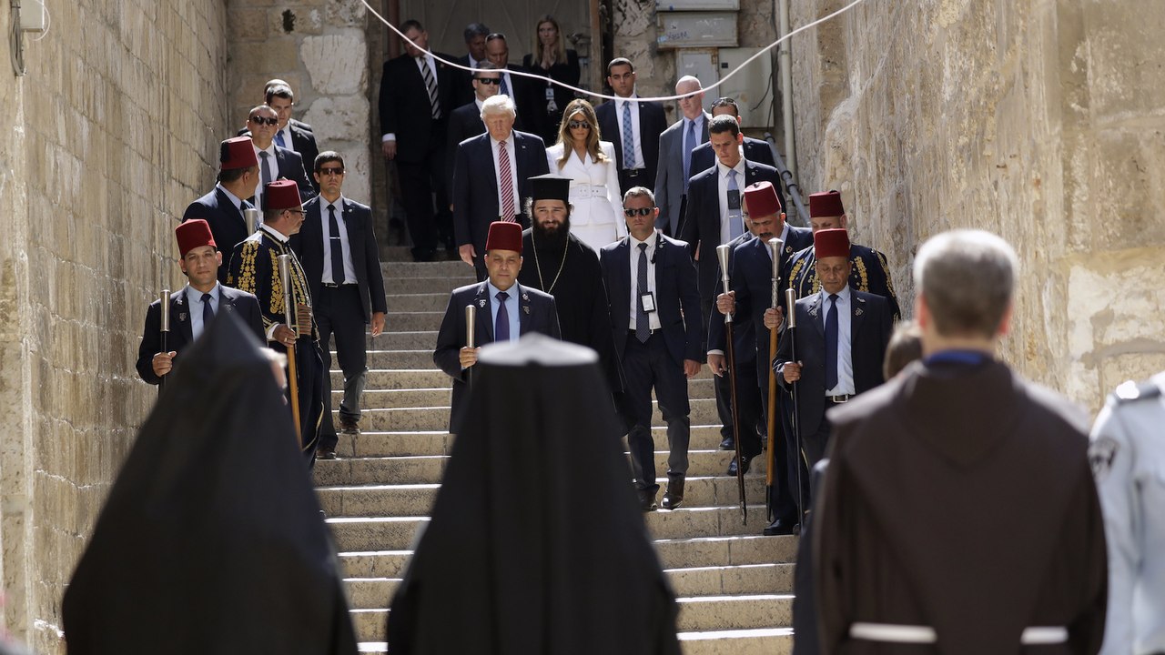 Trump visits the Church of the Holy Sepulcher in Jerusalem
