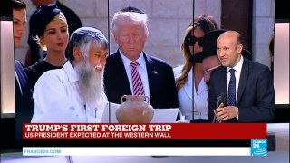 Breaking news -Trump in Israel- US President visits the Western Wall in Jerusalem