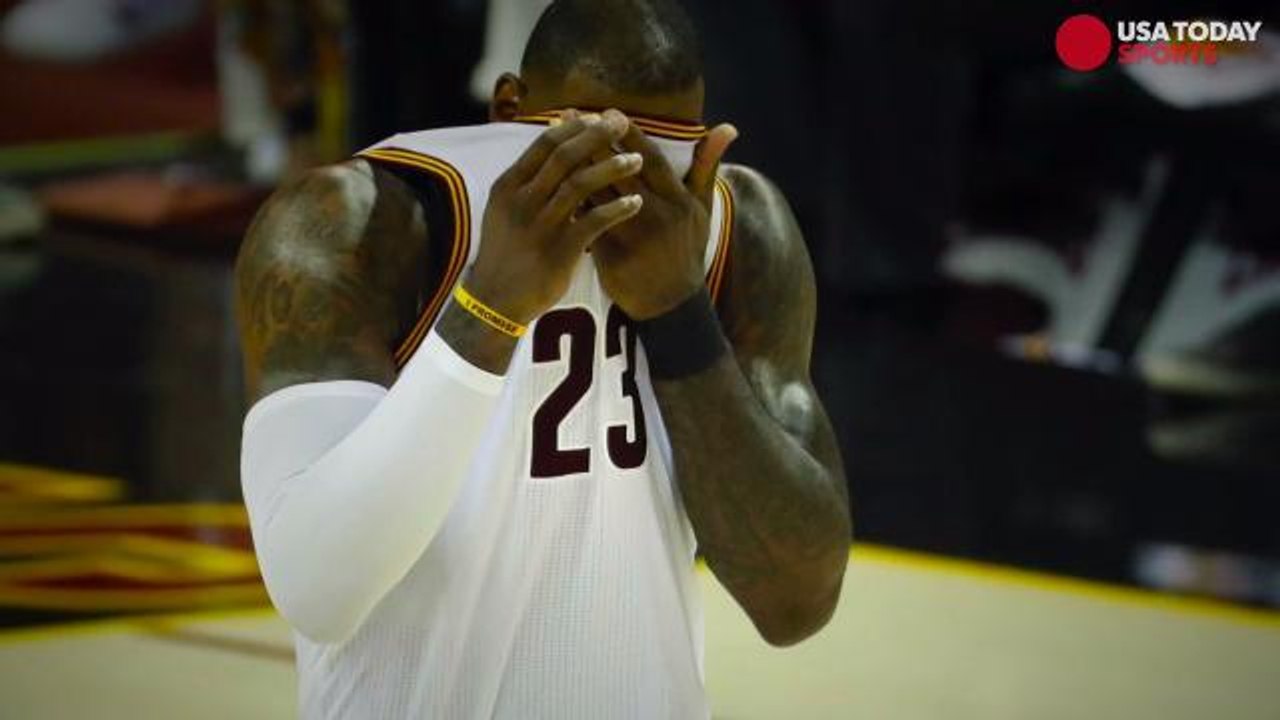 Watch: LeBron James gets testy with reporter after loss