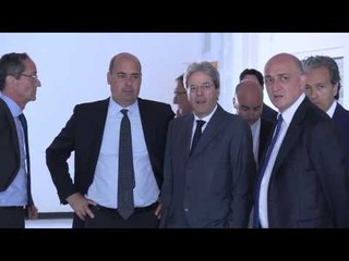 Ariccia (Roma) - Nuovo ospedale dei Castelli Romani, Gentiloni visita il cantiere (22.05.17)