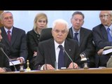 Roma - Mattarella interviene all'assemblea straordinaria CSM (22.05.17)