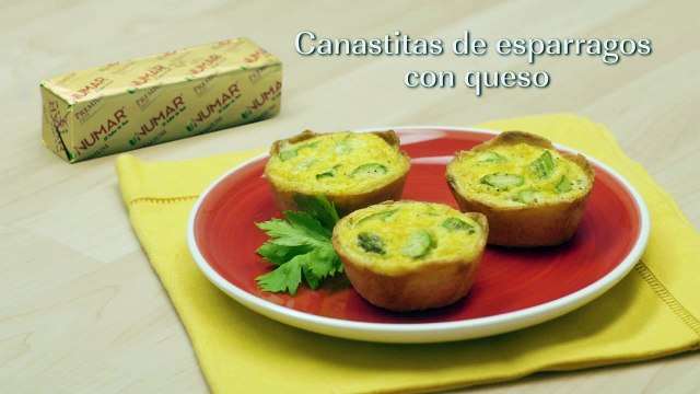CANASTITAS DE ESPÁRRAGOS CON QUESO | Recetas fáciles y saludables | NUMAR
