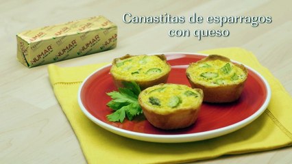 CANASTITAS DE ESPÁRRAGOS CON QUESO | Recetas fáciles y saludables | NUMAR