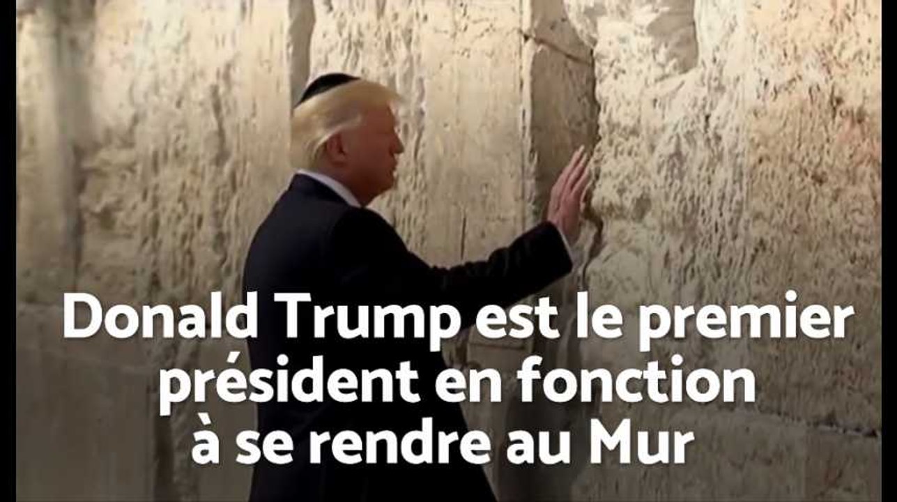 Donald Trump, 1er président américain au Mur des Lamentations à Jérusalem