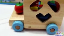 Learning Alphabet Numbers with Wooden Train Toys fo