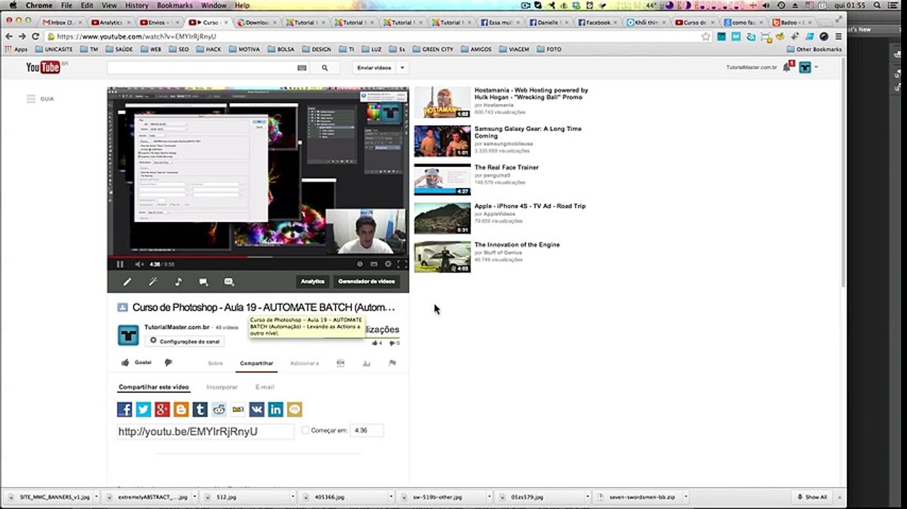Curso de Photoshop CC #19.1 AUTOMATE BATCH - Automação e Agilidade no Photoshop