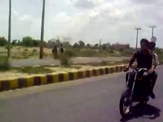 Bike Accident while performs Stunts