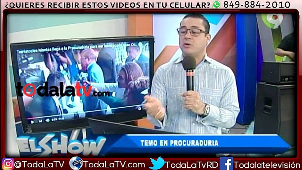 Declaraciones de  Temístocles Montás sobre su visita a la Procuraduría-El Show Del Mediodía-Video