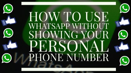 How To Use Whatsapp Without Showing Your Personal Phone Number in Hindi/Urdu April 2017