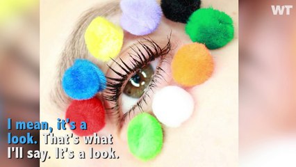 The New Trend in Makeup: Pom Poms?