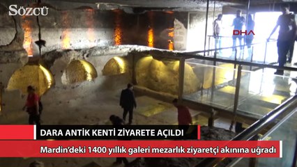 1400 yıllık galeri mezarlık ilk defa ziyaretçilere açıldı