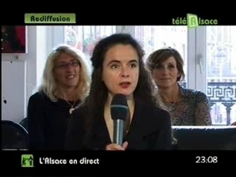 Amélie Nothomb - Interview pour TéléAlsace (1ère partie)
